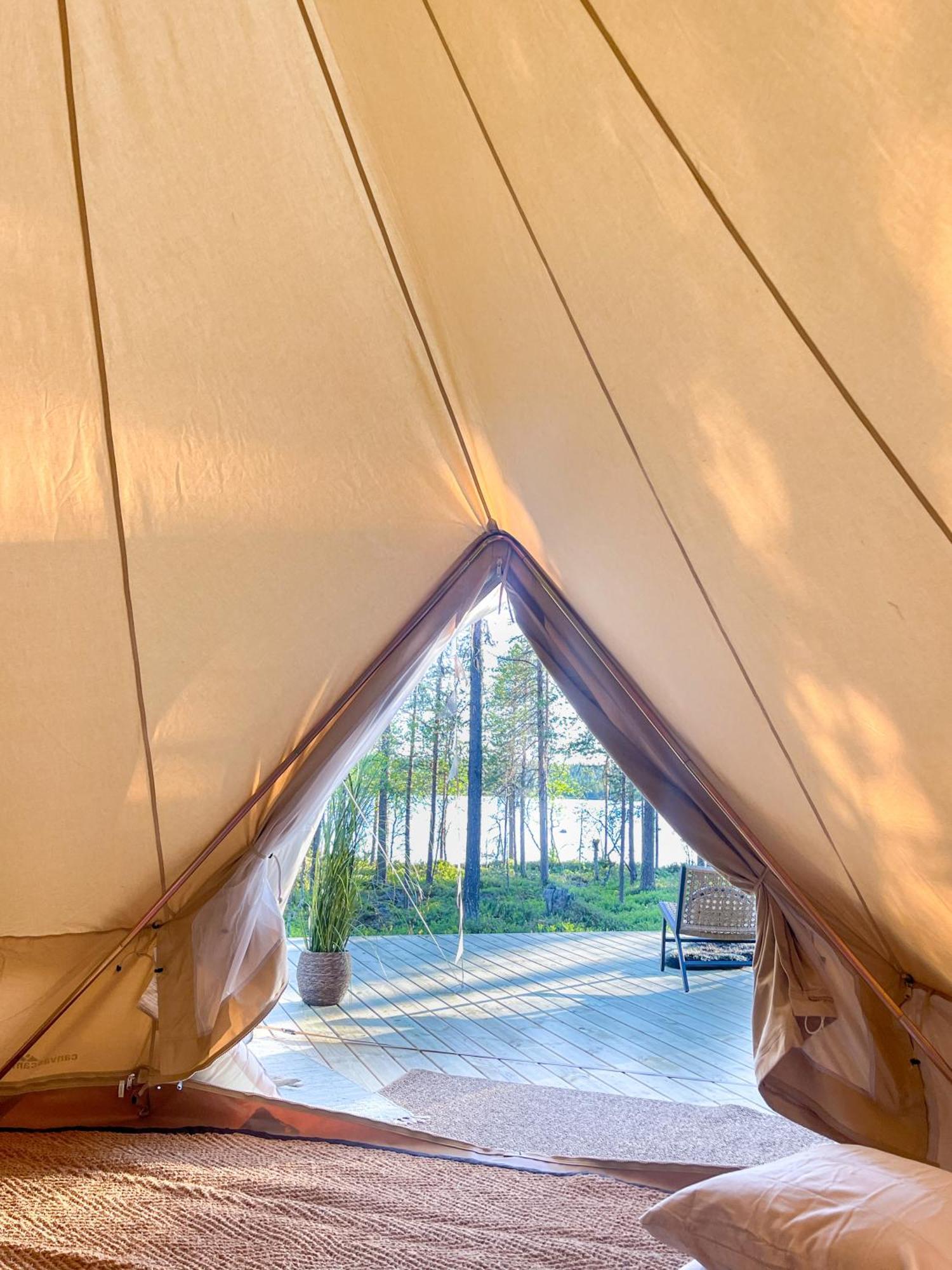 Laplandliv Glampingtent With Private Sauna At The Lake! Luxuszelt Bjorkliden (Arjeplog)
