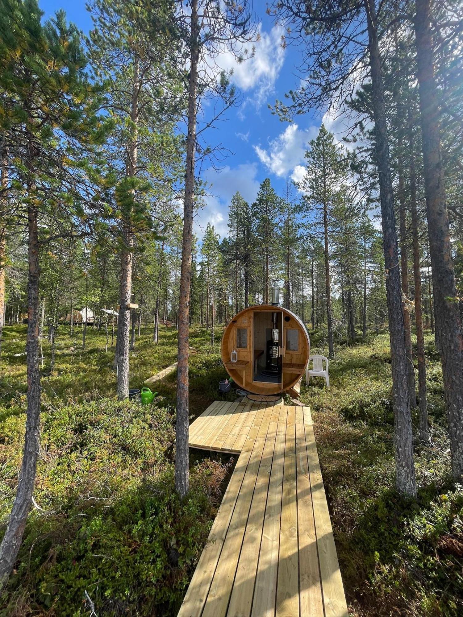 Laplandliv Glampingtent With Private Sauna At The Lake!
